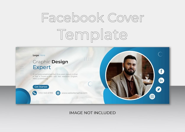 Moderne facebook-cover-vorlage und business-banner