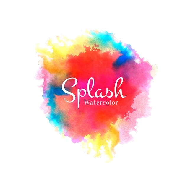 Moderne farbenfrohe Aquarell-Splash-Design-Hintergrund