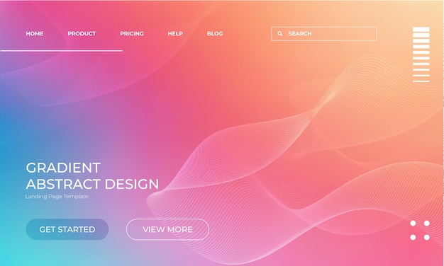 Moderne Farbgradienten-Vektor-Hintergrund für Website-Design