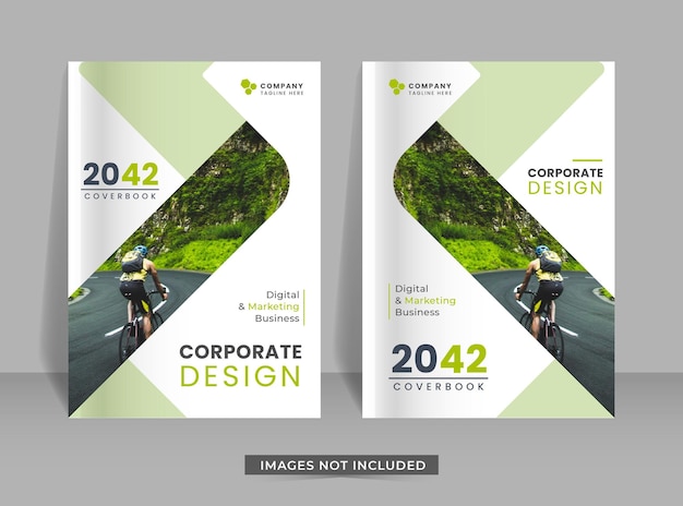Moderne flyer-poster und buchcover-designvorlagen für unternehmen im a4-format können an die bannerbroschüre des jahresberichts angepasst werden