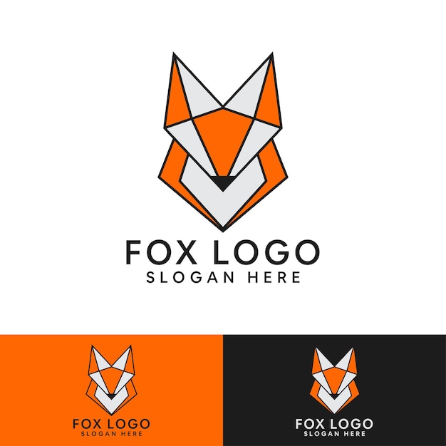 Moderne fox-logo-vorlage