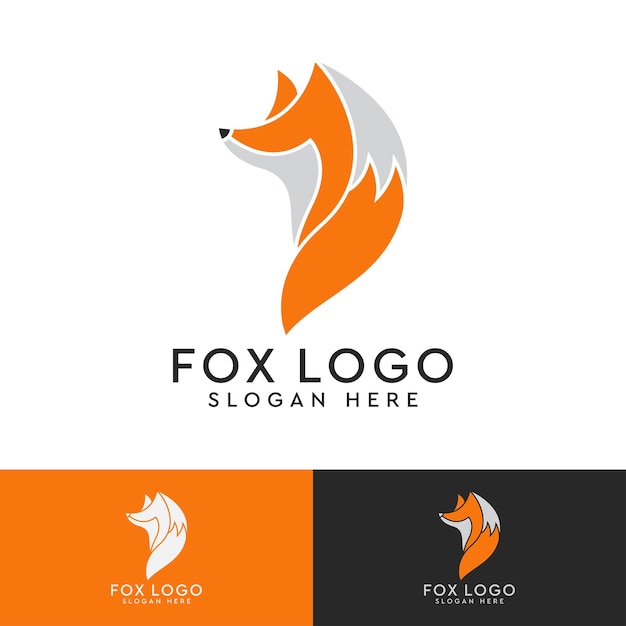 Moderne fox-logo-vorlage