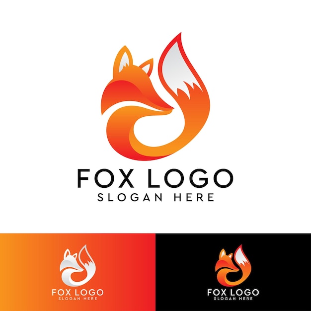 Moderne Fox-Logo-Vorlage