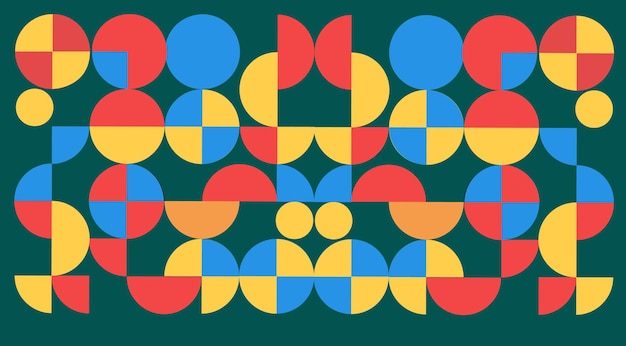 Moderne geometrische kreisförmige Muster Vektorillustration