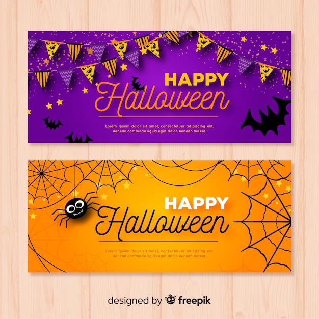 Moderne halloween-banner