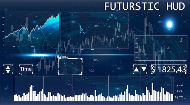 Moderne HUD-Radargrafiken