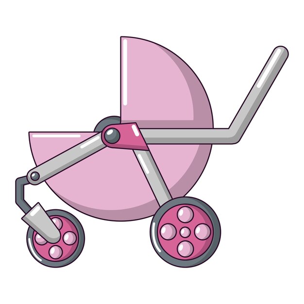 Vektor moderne ikone des kinderwagens cartoon-illustration der modernen vektorikone des kinderwagens für das web