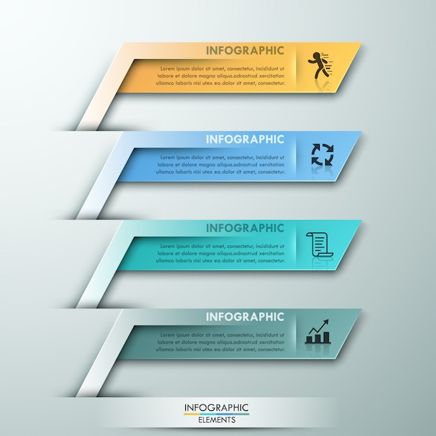 Moderne infografik-option banner