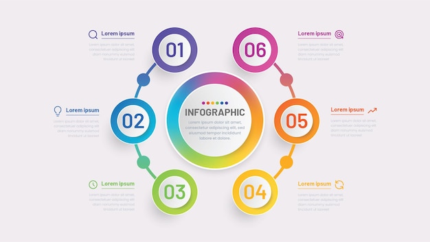 Moderne infografik-vorlage