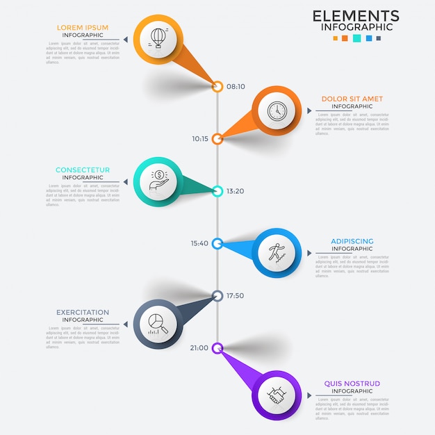 Moderne infografik-vorlage