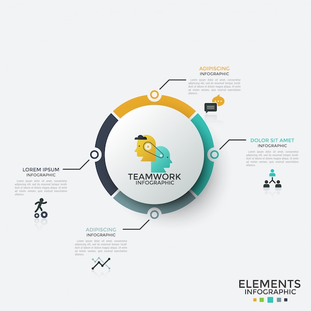 Moderne infografik-vorlage