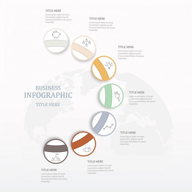 Moderne infografiken kreise.