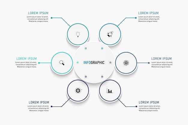 Moderne Infografiken Nummer Optionen Vorlage. Illustration. Kann für Workflow-Layout, Diagramm, Geschäftsschrittoptionen, Banner und Webdesign verwendet werden.