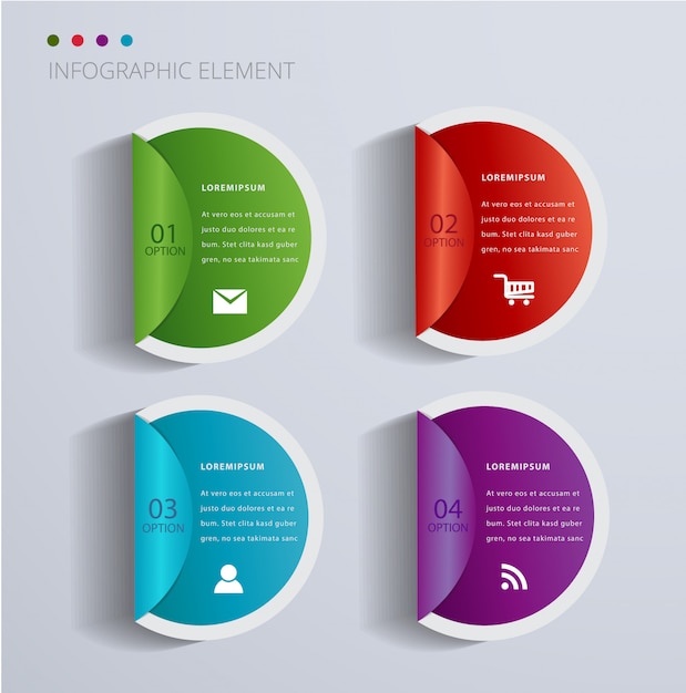 Moderne Infographik Element Banner.