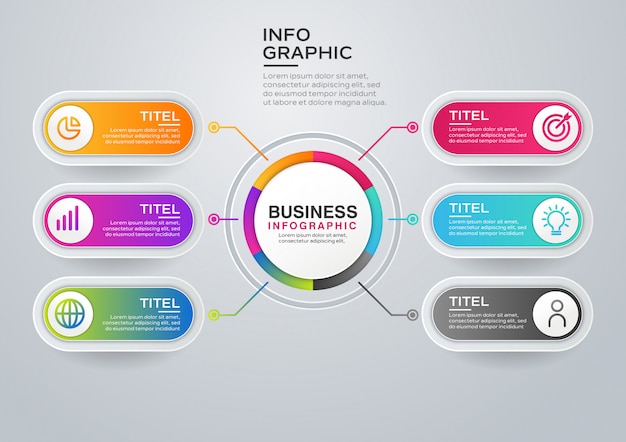 Moderne infographik vorlage