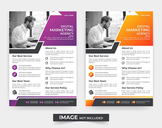 Moderne kreative Flyer-Cover-Vorlage