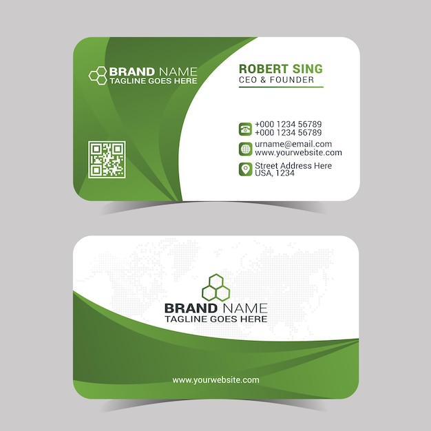 Moderne kreative Visitenkarten-Design-Vorlage