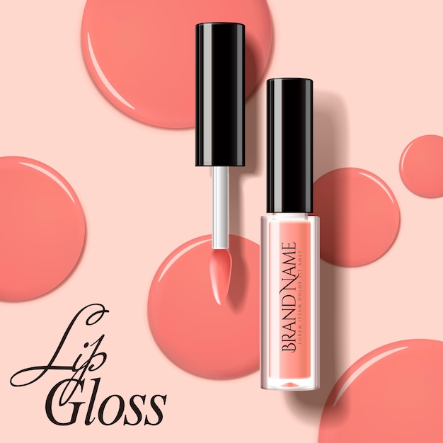 Moderne lipgloss-illustration