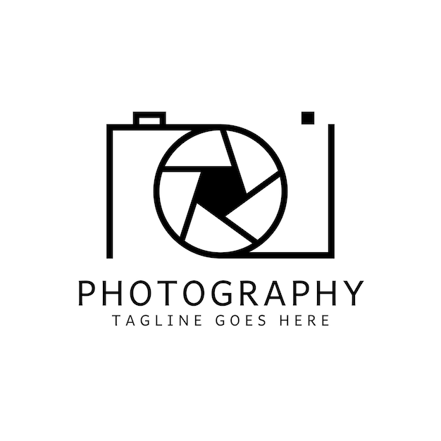 Moderne logo-designvorlage für kamerafotografie