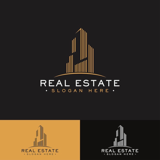 moderne logo-vorlage für immobilien