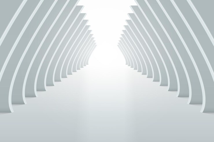 Vektor moderne minimalistische architektonische tunnelkonstruktion