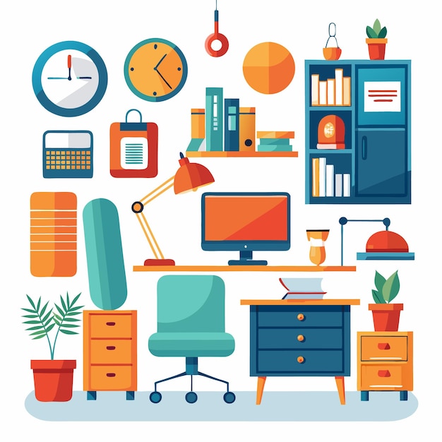 Moderne minimalistische Bürointerieur