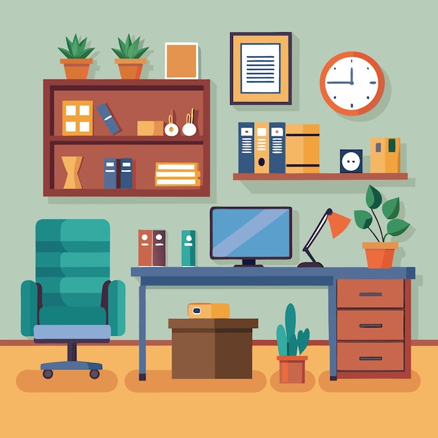 Moderne minimalistische Bürointerieur
