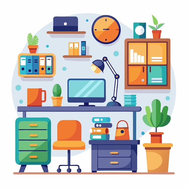 Moderne minimalistische Bürointerieur