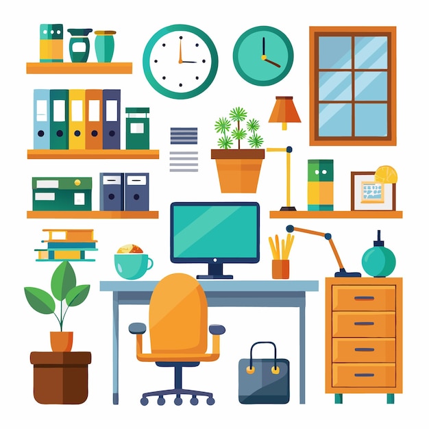 Moderne minimalistische Bürointerieur