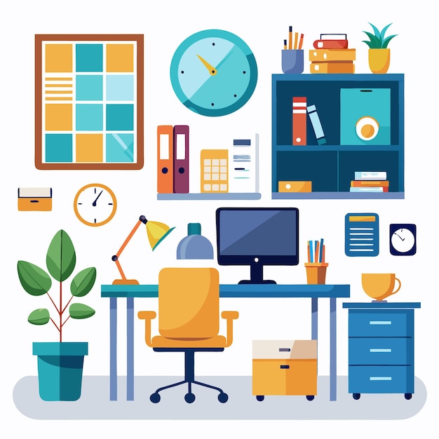 Moderne minimalistische Bürointerieur