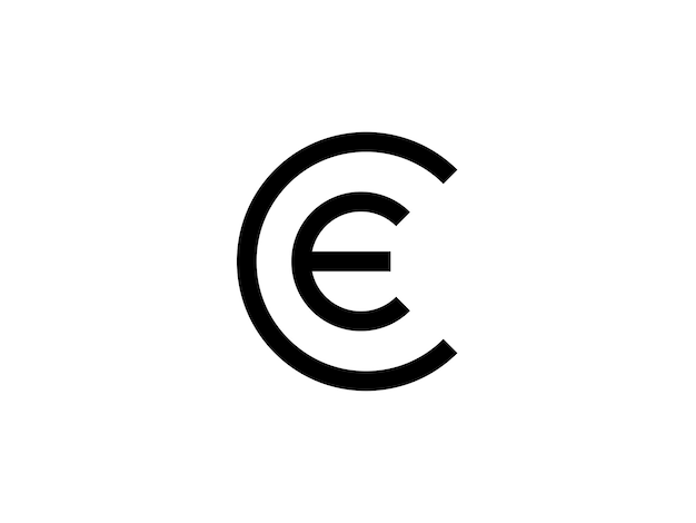 Vektor moderne monogrammbuchstabe ce ec-logo-design