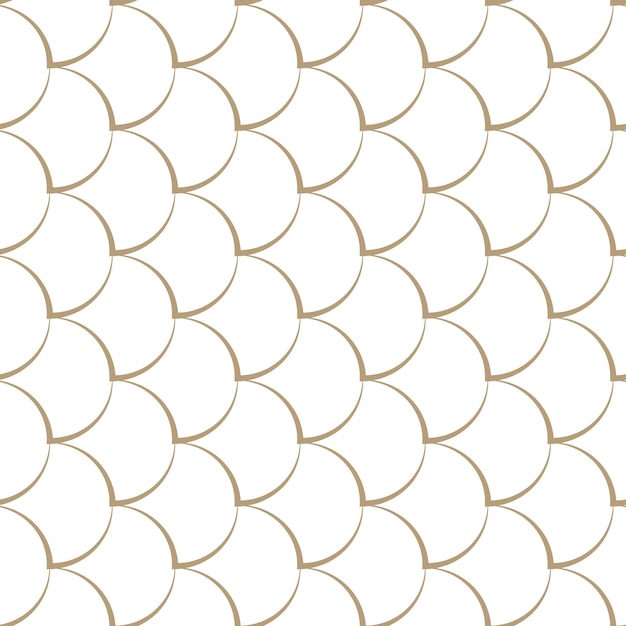 Moderne nahtlose vektorgrafik lineares goldmuster auf weißem hintergrund ziermuster für broschüren, die tapetenhintergründe drucken
