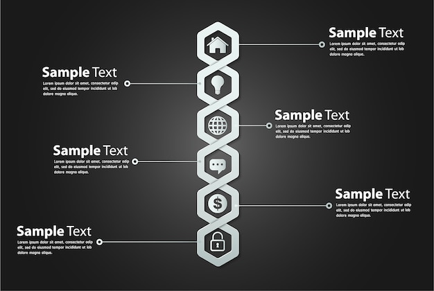 Vektor moderne papiertextbox