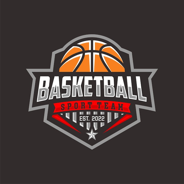 Moderne professionelle basketball-sport-logo-vektorvorlage