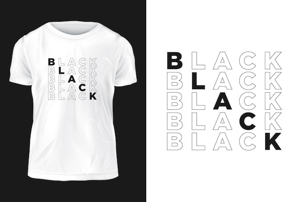 Moderne professionelle einfache und saubere Typografie-T-Shirt-Design-Vektorvorlage
