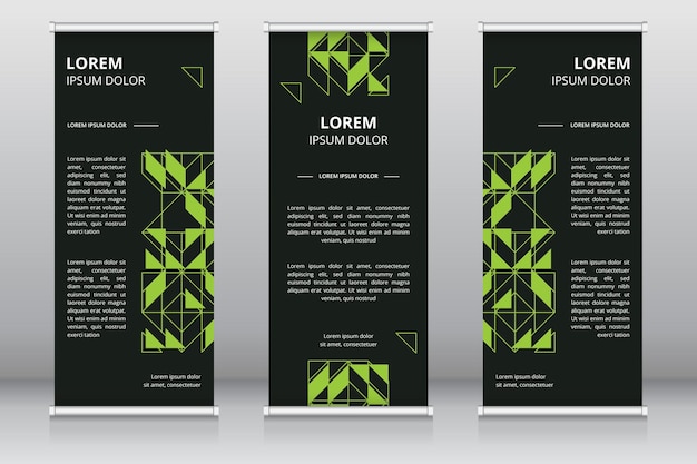 Vektor moderne roll-up-banner-design-vorlage