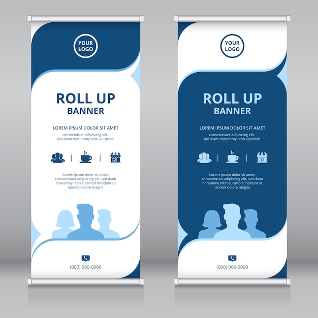 Moderne Rollup-Banner-Vorlage