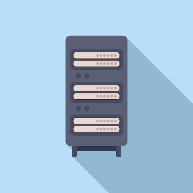 Moderne Server-Rack-Vektor-Illustration