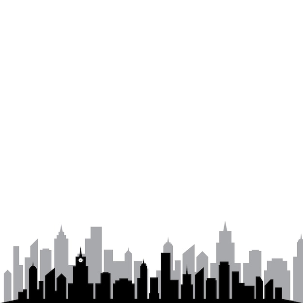 Moderne Skyline-Konzeptvektorillustration der Stadt