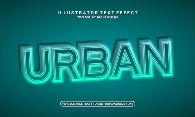 Moderne Texteffekt-Design-Skyline
