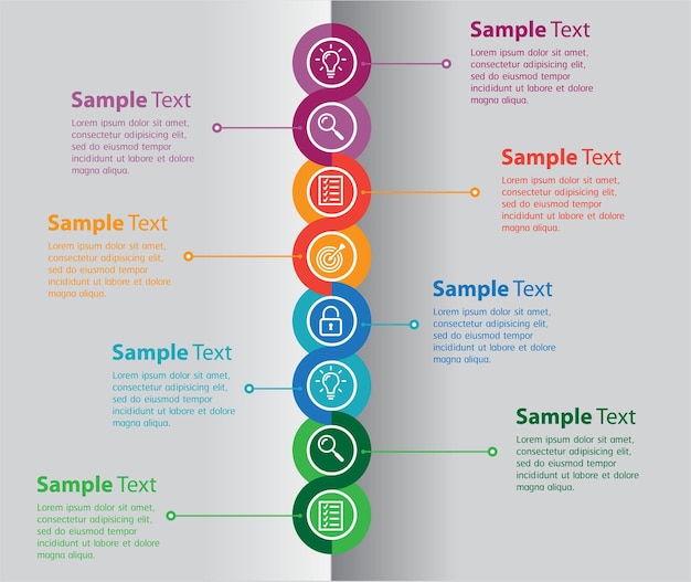 moderne Textfeld-Vorlage, Infografik-Banner