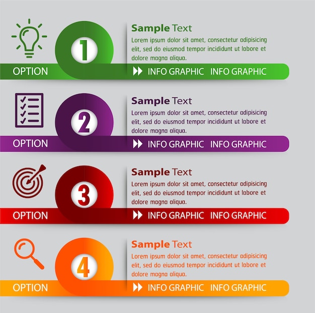 Moderne textfeld-vorlage, infografik-banner