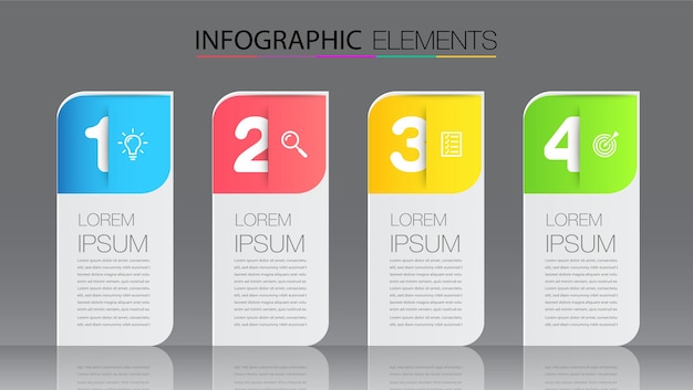 Moderne textfeld-vorlage, infografik-banner