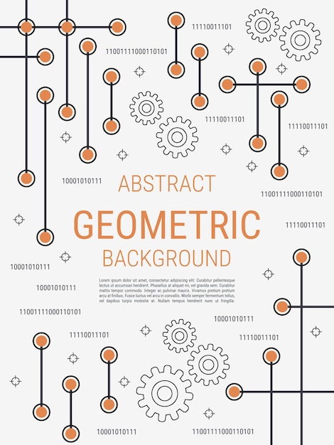 Moderne trendige abstrakte geometrische Vektor-Design-Illustration