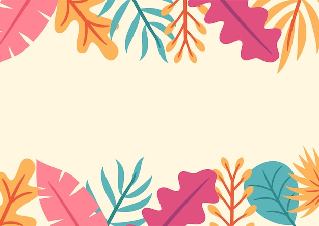 Moderne tropische Blätter Hintergrunddesign Botanischer Hintergrund Tropischer Pflanzenhintergrund