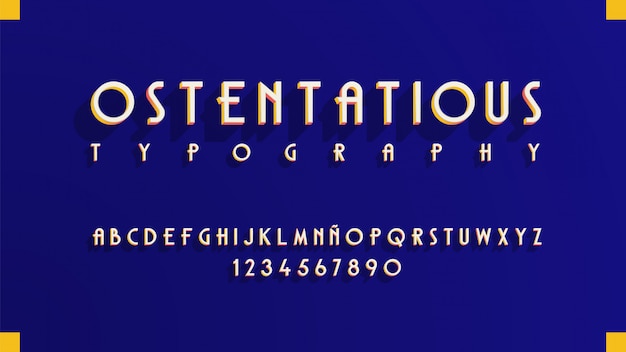 Moderne typografie mit hohem kontrasteffekt