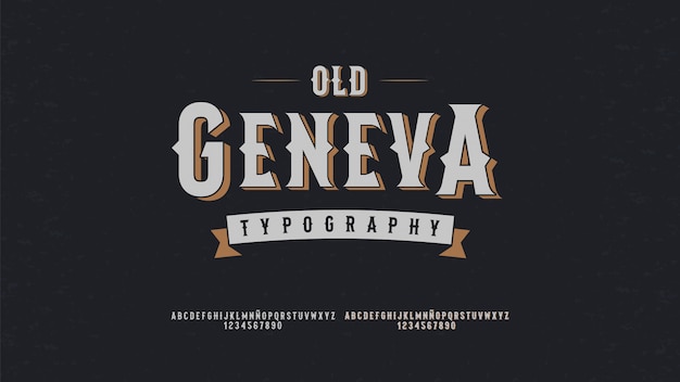 Moderne typografie mit vintage-konzept