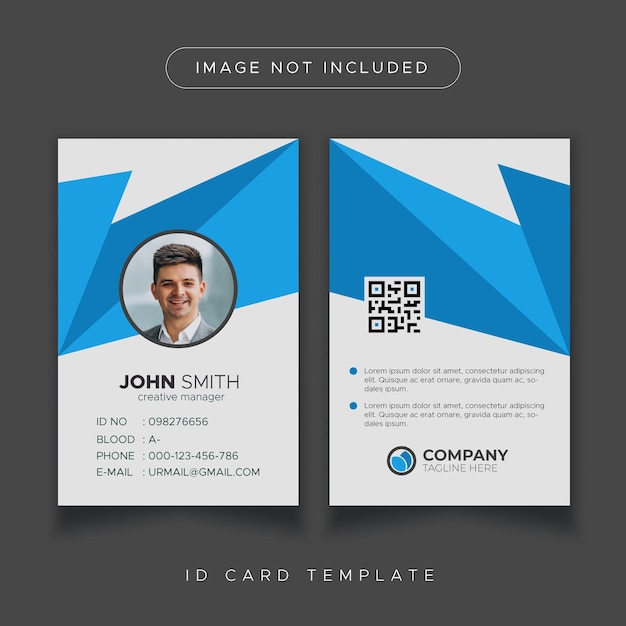 Moderne und Corporate Office-Mitarbeiter-ID-Karten-Design-Vorlage