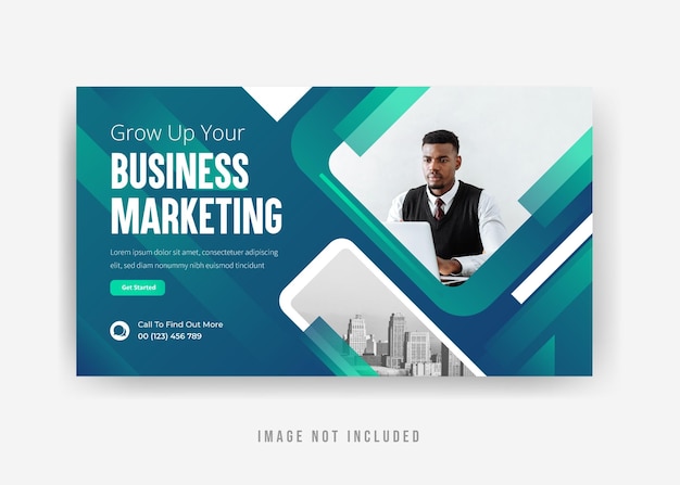 Moderne und kreative Business-Template Banner-Design Premium-Vektor