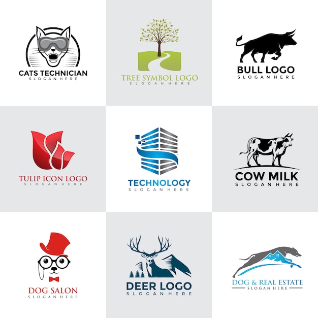 Vektor moderne und minimalistische logo-vorlage